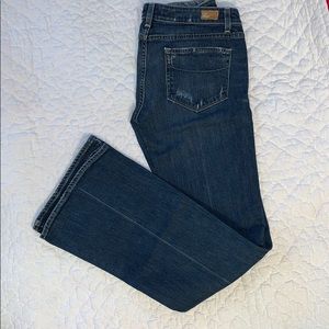 PAIGE jeans laurel canyon distressed denim boot 30